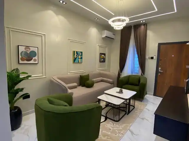 Sitting room with seating and daylight